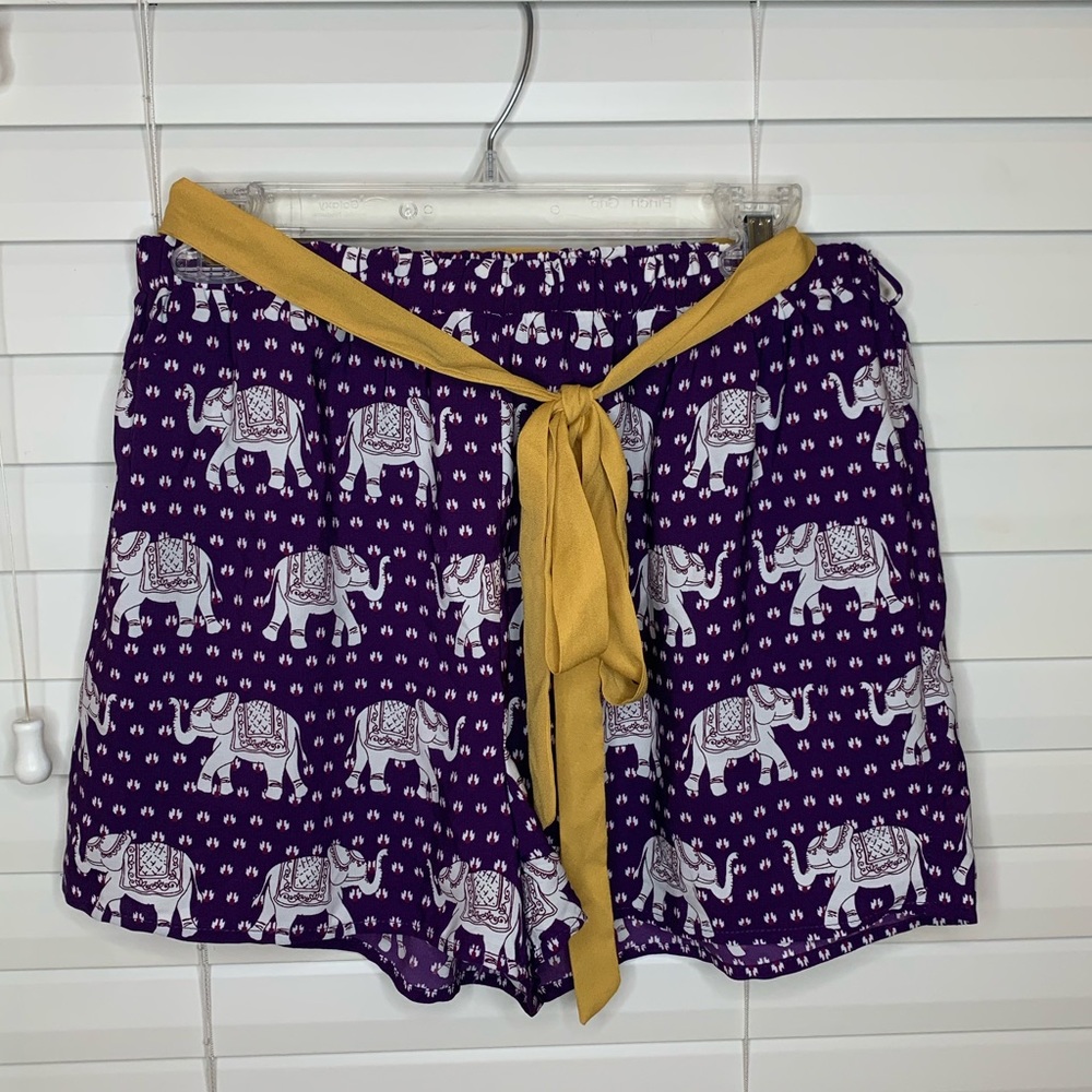 Pink Owl Elephant Short
